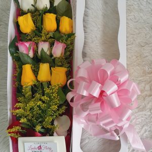 Caja de Rosas Y Chocolates En Cali
