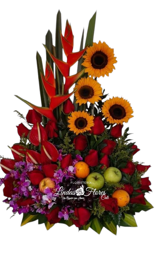 Ramo De Flores Y Frutas Domicilio en Cali