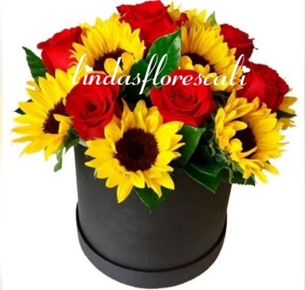 Detalle Girasoles y Rosas