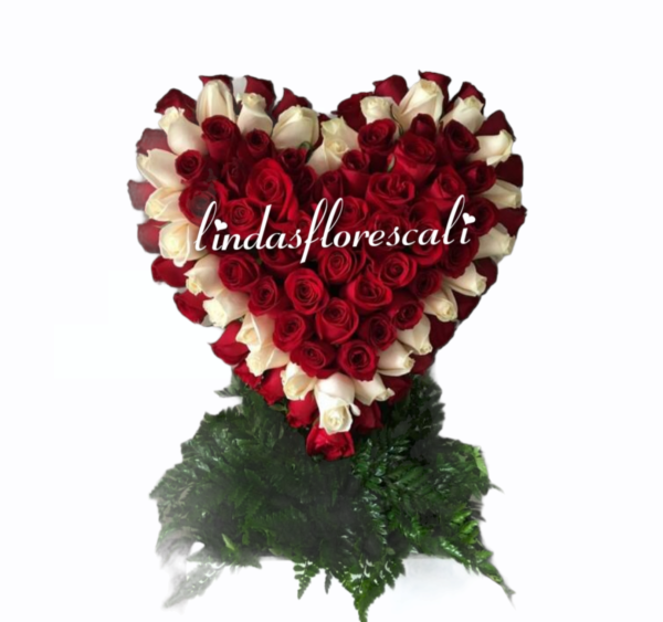 Corazón en Rosas para Enamorar
