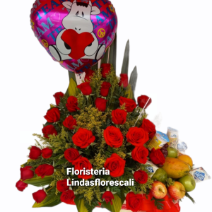 Ramo Floral Con Frutas Cali