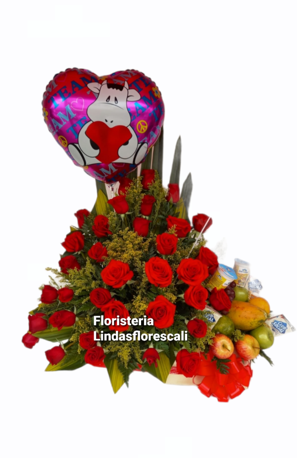 Ramo Floral Con Frutas Cali