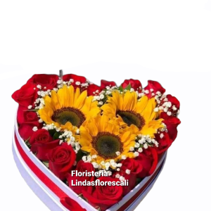 Rosas y Girasoles Amor por Ti