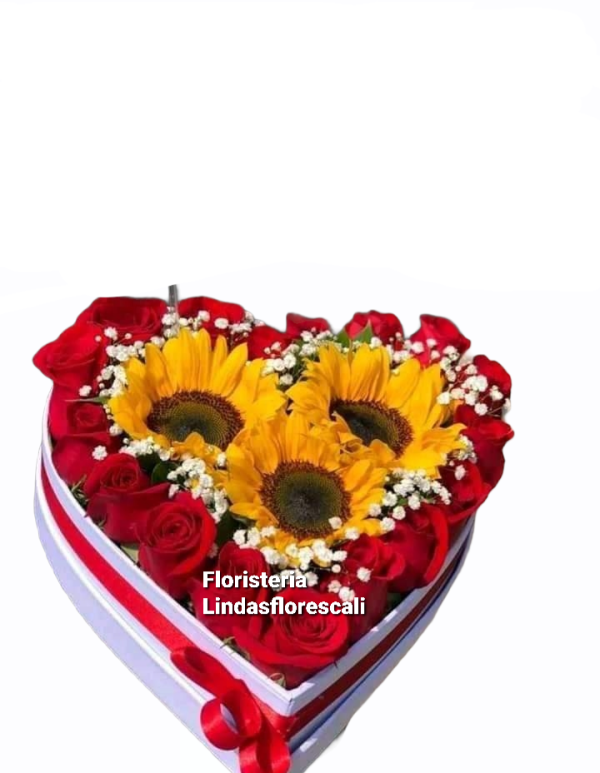 Rosas y Girasoles Amor por Ti