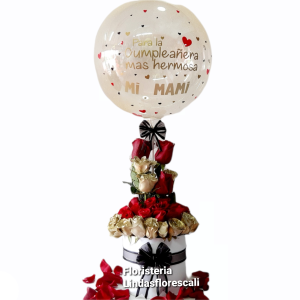 cilindro en rosas personalizado