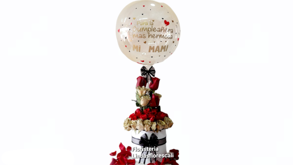cilindro en rosas personalizado