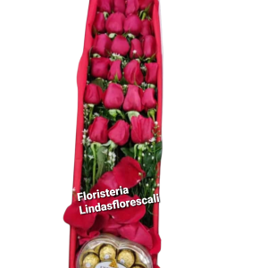 Caja De Rosas Amor Cali
