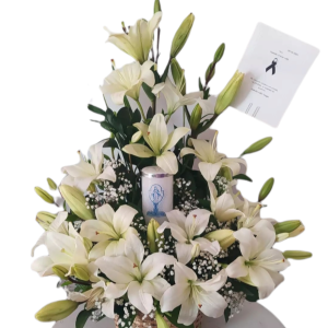 Arreglo Floral Condolencias Lirios Cali
