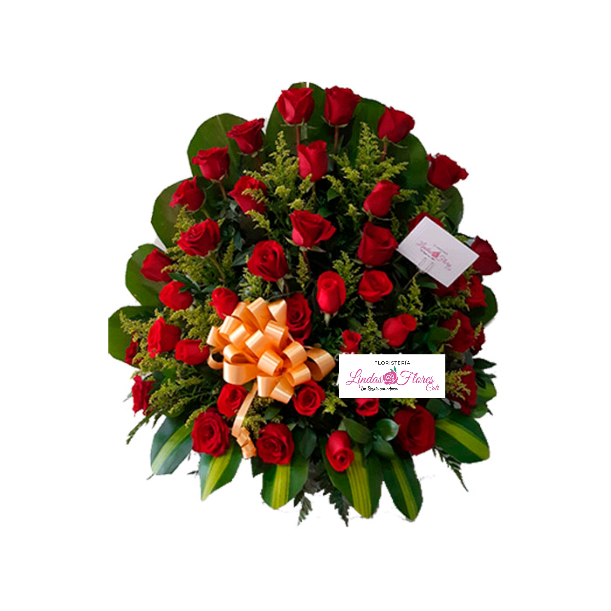 Arreglo Rosas Rojas Con Amor