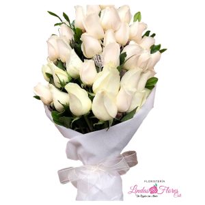 Ramillete De Rosas Blancas Condolencia