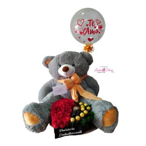 Detalle Peluche Y Rosas