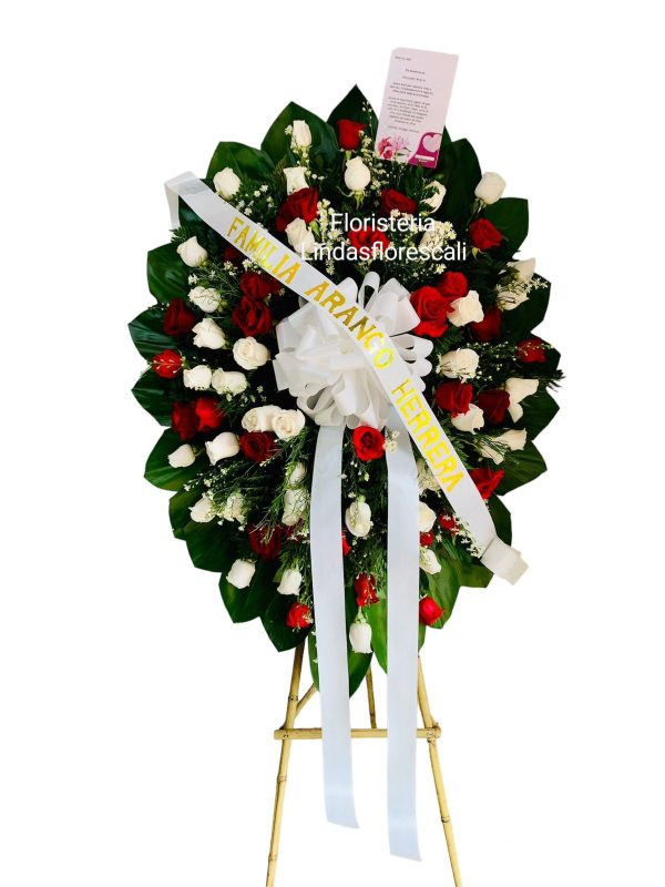 Corona fúnebre Cali Colombia 🎗️