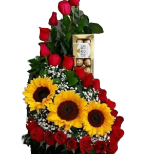 Rosas y chocolates para mamá