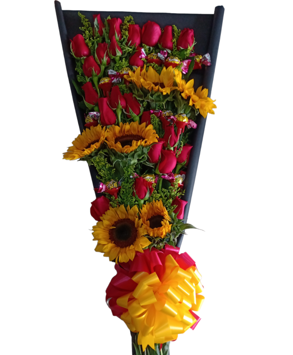 Bouquet de rosas y chocolates en cali 