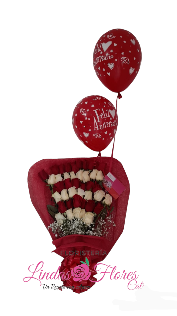 Bouquet rosas con amor cali