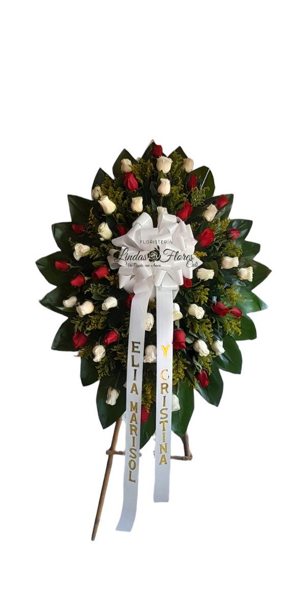 Corona fúnebre Rosas en Cali