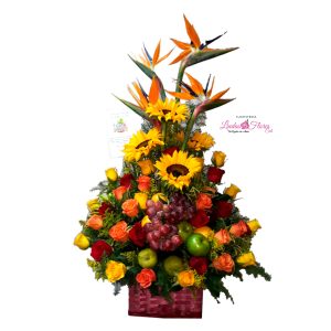 Ramo De Rosas Y Frutas en Cali