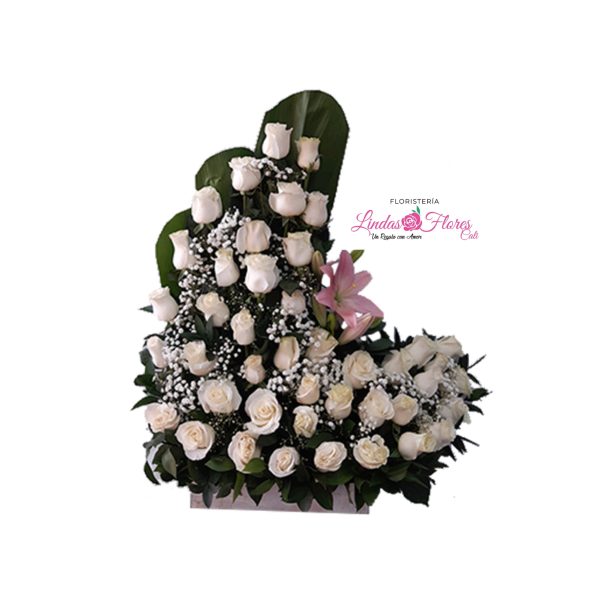 Ramo Rosas Blancas Cali