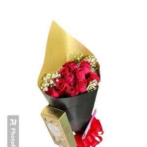 Ramillete Rosas y Chocolates