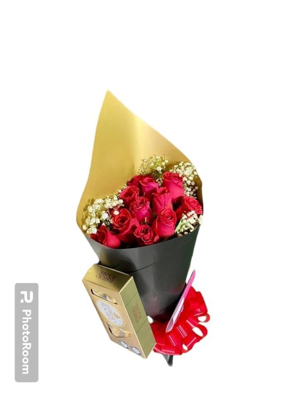 Ramillete Rosas y Chocolates