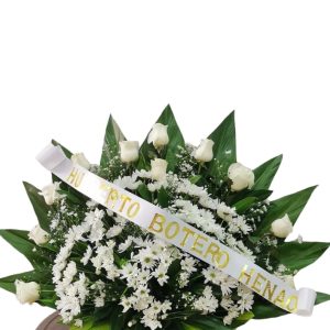 Abanico Fúnebre Flores  en Cali