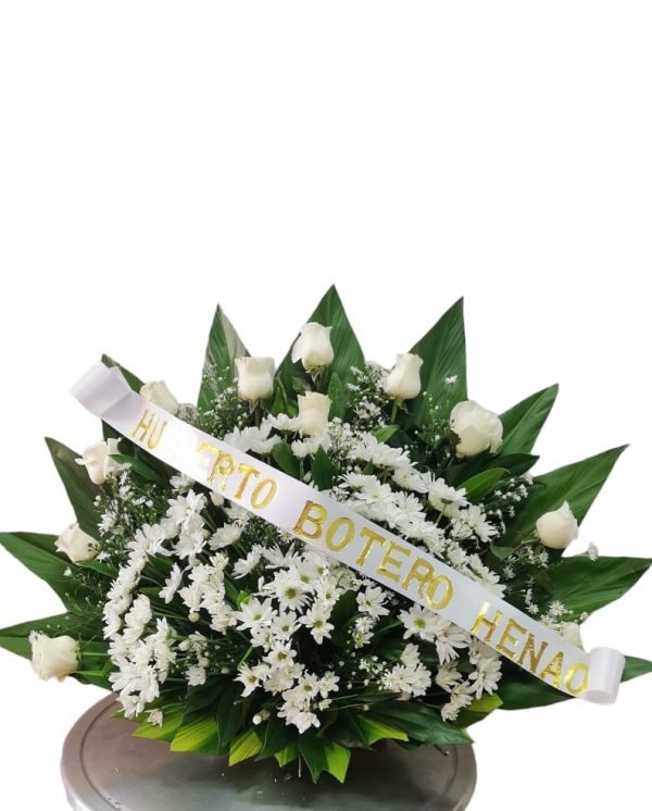Abanico Fúnebre Flores  en Cali