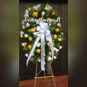 Corona Fúnebre-Amarilla