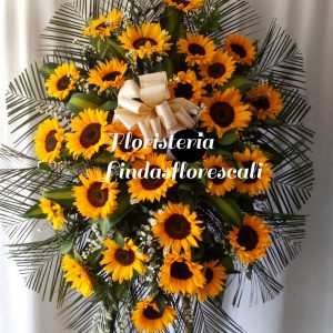 Corona Fúnebre Girasoles en Cali